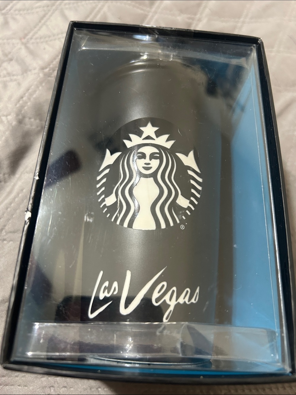 Starbucks, coffee mug, Las Vegas Swarovski stones